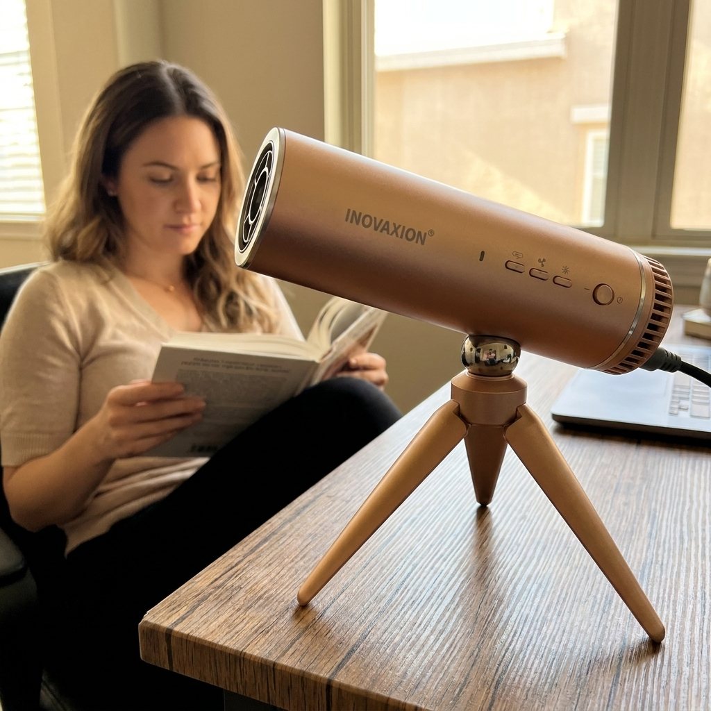 Éole posé, elle lit