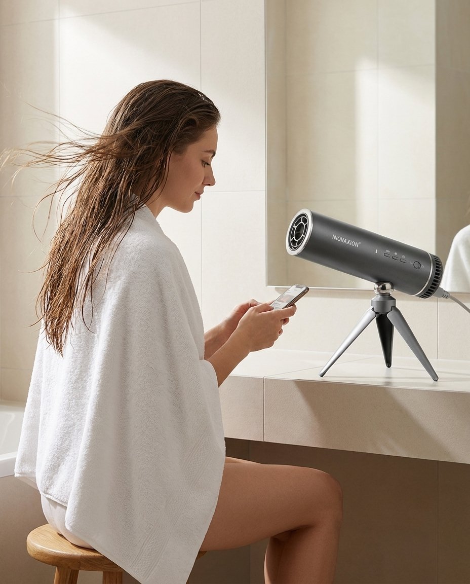 Éole souffle seul pendant qu'elle regarde son téléphone