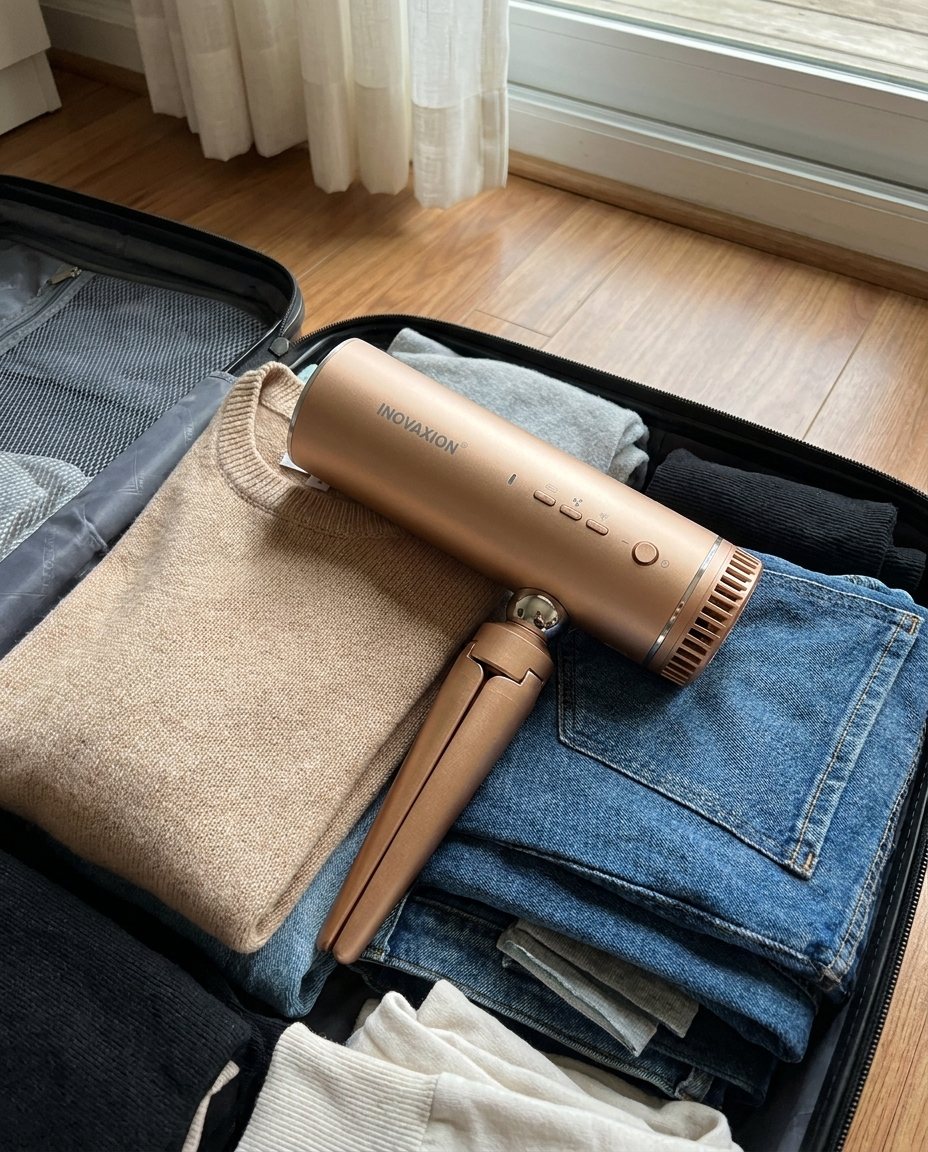 Éole rangé dans une valise