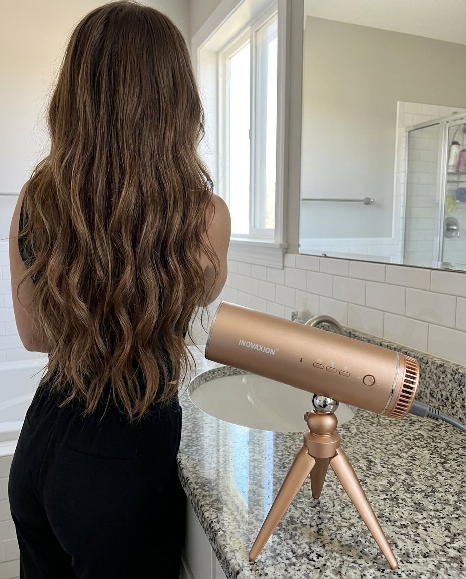 Cheveux longs séchés